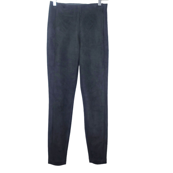 Banana Republic Pants - Banana Republic Devon Legging Size 2 Black Faux‎ Suede Side Zip Ranch Western